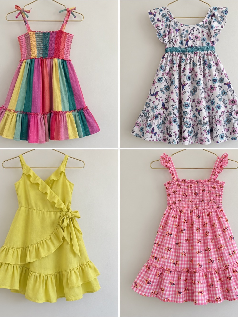 Bundle:4 Girls Dresses from Nordstrom all 3T. Brands: Peek,Habitual,Tucker+Tate